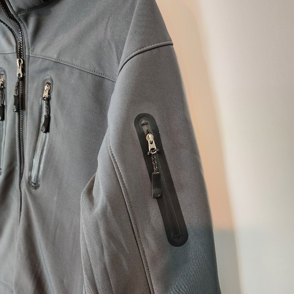 Mammut Men's Soft Shell Jacket Fleece Lined Water Proof Removable Hood Seam Seal - Picture 7 of 12
